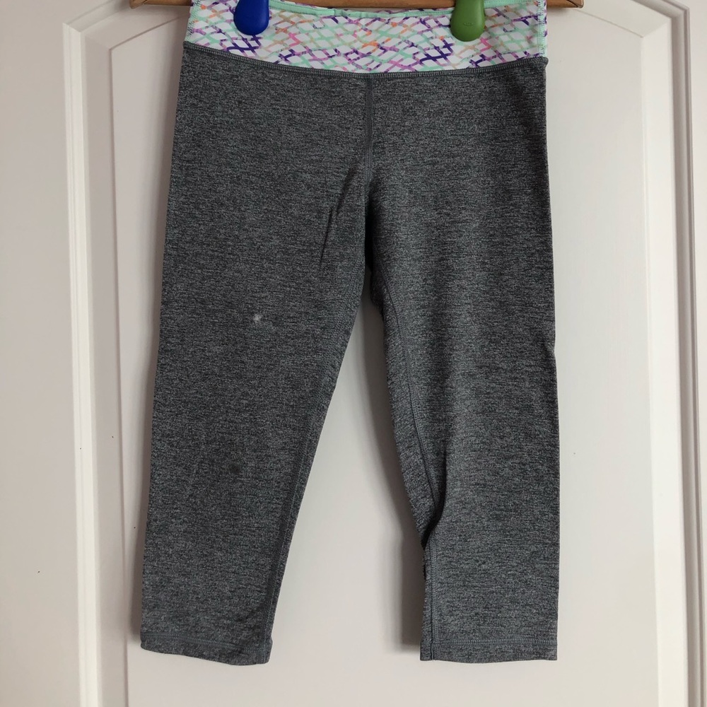 Lululemon Ivivva Grey Capri / Crop Leggings